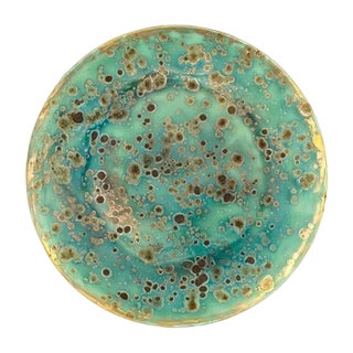 Set of 2 Dessert Coupe Plates Ø22 Green Michelangelo For Sale