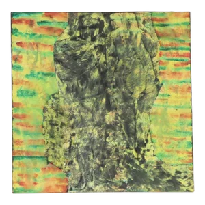 Mid 20th Century Don Stacy Figurative Green Painting