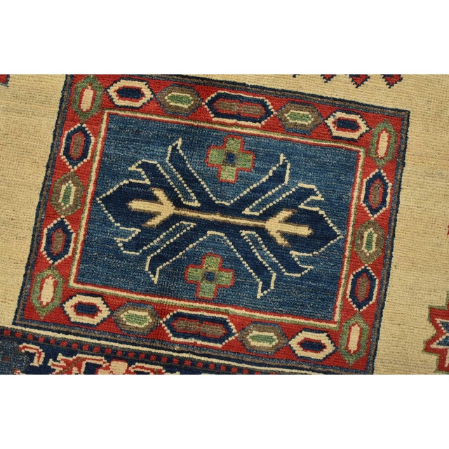 2020s Kazak Rug 10′ X 13’4” Beige Wool Tribal Hand-Knotted Oriental Carpet For Sale - Image 5 of 15