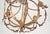 Brass Restored Vintage Italian Gilt Tole Foliate Chandelier For Sale - Image 8 of 10