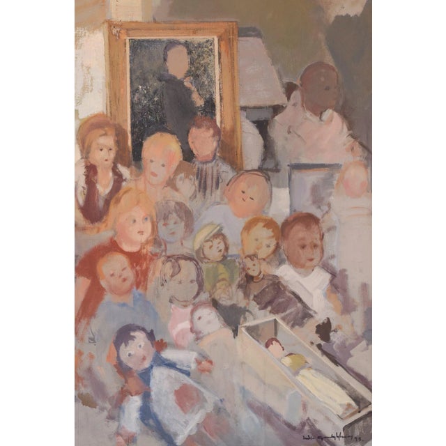 1990s Julio Garcia Iglesias, Market, 1993, Oil on Canvas, Framed For Sale - Image 5 of 14