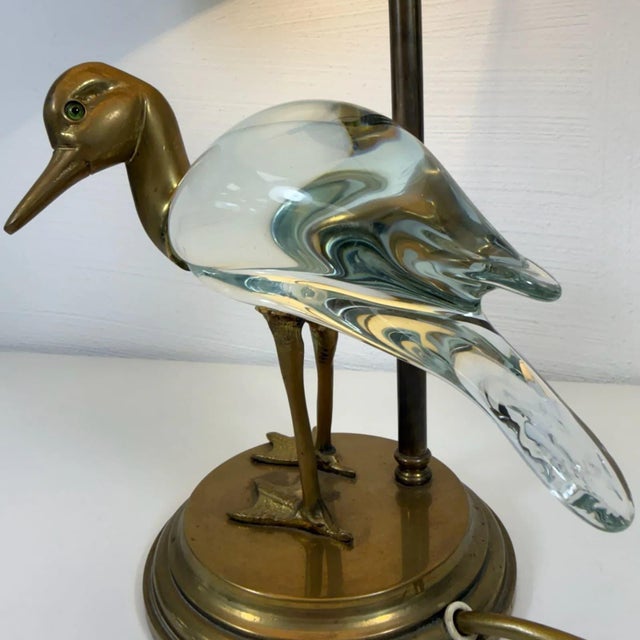 1960s Florence Lamp in Brass with Glass Duck, Italy, 1960s For Sale - Image 5 of 16