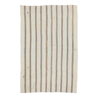 Mid 20th Century Striped Vintage Turkish Kilim Rug For Sale