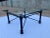 Mid-Century Modern 1980s Mid-Century Modern Square Wrought Iron Base Beveled Glass Top Coffee Table For Sale - Image 3 of 13