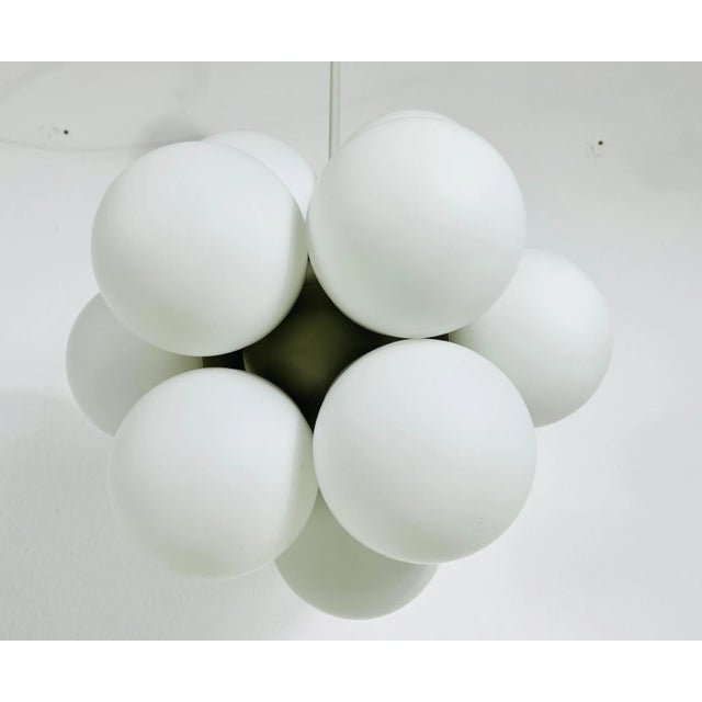 1960s Mid-Century Space Age White Atomic Pendant from Kaiser, Germany, 1960s For Sale - Image 5 of 11