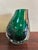 Murano Pair of Carl Erikson Green Murano Style Glass Control Bubble Bullicante Vase Bookends, Circa 1950s For Sale - Image 4 of 7