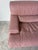 Striking 1980s Italian Postmodern lounge chair by Salotti Natuzzi, crafted in soft pink leather. This sculptural, low-...