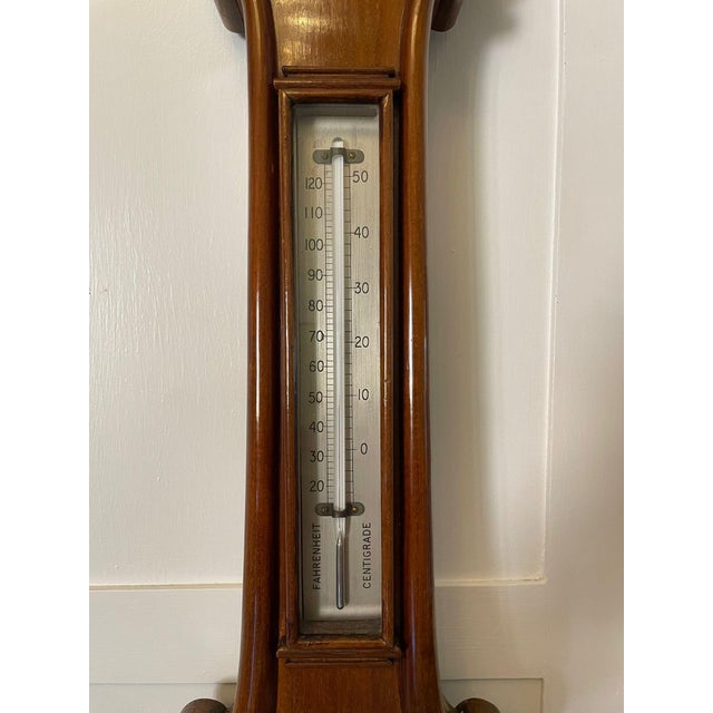 Late 19th Century Victorian Mahogany Banjo Barometer by James H Kelly of Glasgow, 1880s For Sale - Image 5 of 8