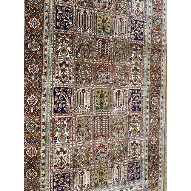 Vintage Fine Silk Hereke Style Rug For Sale - Image 16 of 18