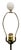 Mid-Century Italian Hollywood Regency Gilt Iron Daisy & Tulip Tole Lamp For Sale - Image 12 of 16