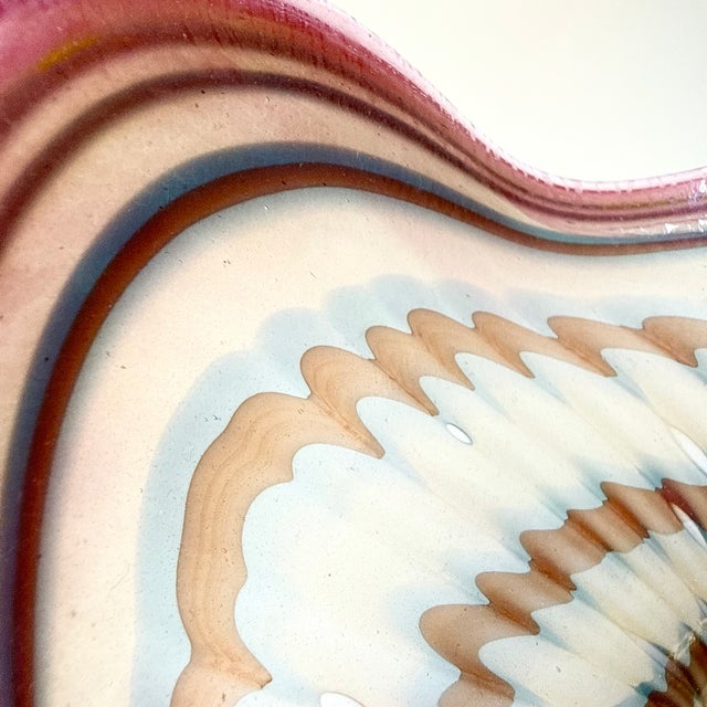 Vintage Peacock Eye Vase in Glass, 1970s For Sale - Image 9 of 16