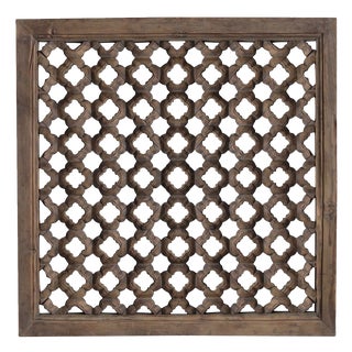Lattice Carved Window Panel For Sale