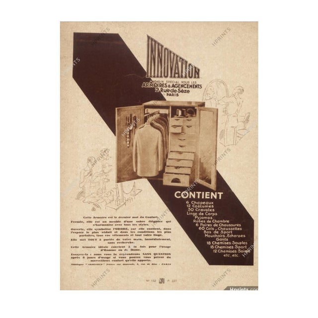 Le Corbusier Wardrobe by Le Corbusier for Innovation Paris, 1931 For Sale - Image 4 of 18