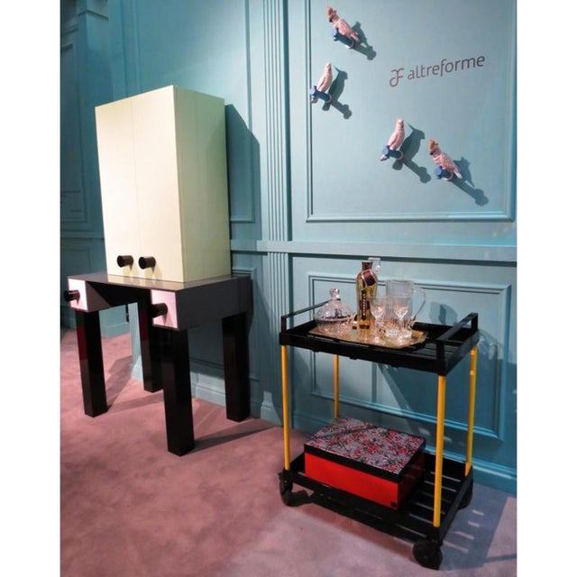 Not Yet Made - Made To Order Festa Mobile Fernand Cart Table in Powder-Coated Aluminum by Altreforme For Sale - Image 5 of 10
