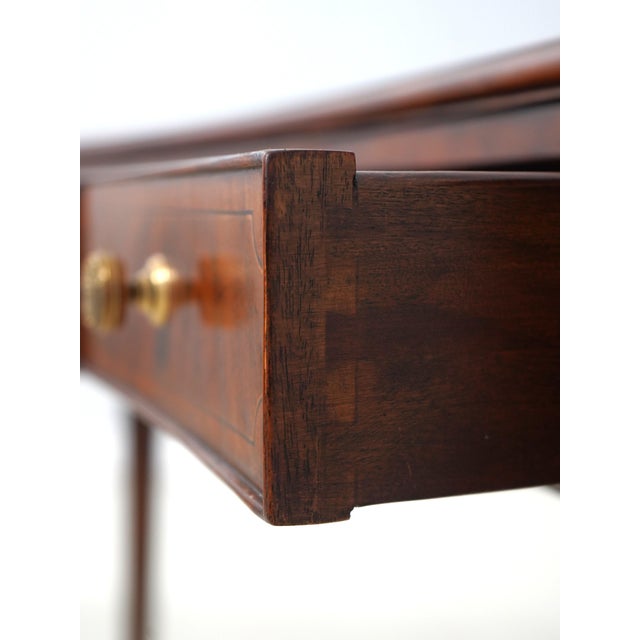 2000 - 2009 Theodore Alexander Georgian Style Mahogany Console Table For Sale - Image 5 of 18