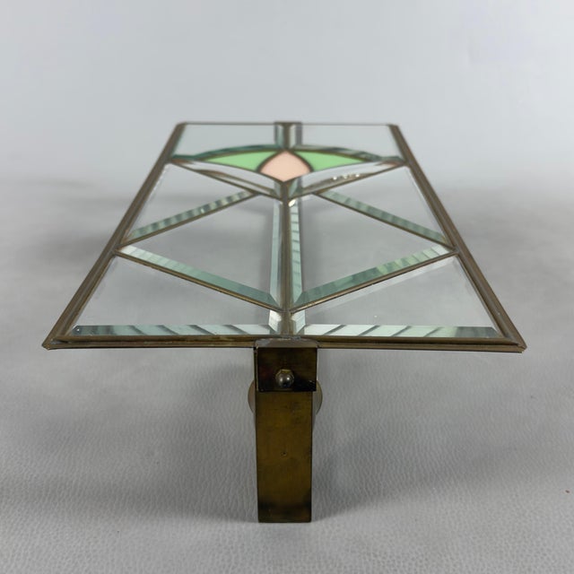 Liberty Wall Lamp in Brass and Cut Glass, 1950s For Sale - Image 6 of 10