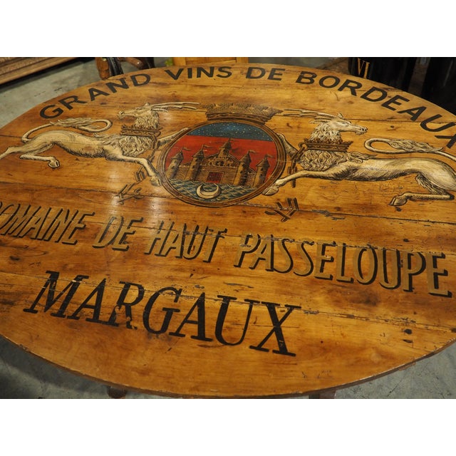 19th Century Tilt-Top French Vineyard Table in Carved Cherry, Margaux For Sale - Image 17 of 18