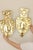 Mid-Century Modern Large Mid-Century Baroque Swedish Brass Sconces, Set of 2 For Sale - Image 3 of 16