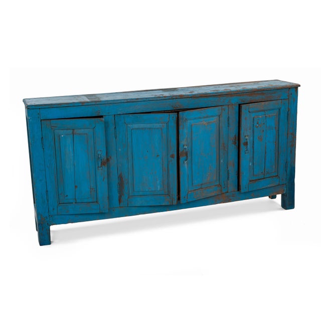 Late 19th Century Late 19th Century Antique Blue French Server For Sale - Image 5 of 8