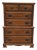Vintage Chippendale Style Maple Tallboy Dresser, 1970s For Sale