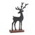Kenneth Ludwig Chicago Metal Deer Figurines on Wood Base (Set of 2) For Sale - Image 4 of 5