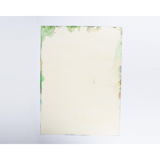 Paper 1980s Abstract Acrylic Landscape by Harry Hilson For Sale - Image 7 of 7