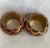 1990s 1990s Red & Gold Metal Napkin Rings- Set of 2 For Sale - Image 5 of 6