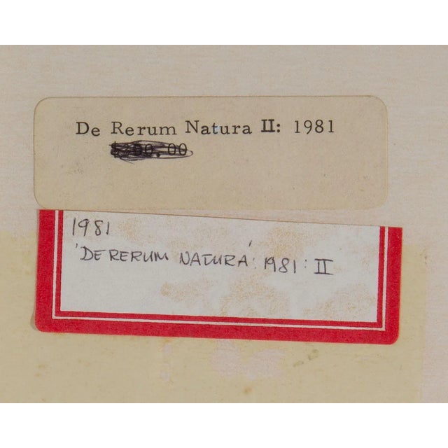 1981 “De Rerum Natura Ii” Mixed Media Drawing by Gerald G. Boyce For Sale - Image 9 of 10