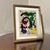 Abstract 1970s Peter Robert Keil Original Painting Abstract Miro Style Modern Art Signed Framed For Sale - Image 3 of 6