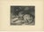 W. Wise, Sleeping Hound with a Plumed Helmet, 1880, Etching For Sale - Image 3 of 9