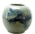 Chinese Round Blue & White Porcelain Dragon Vase For Sale