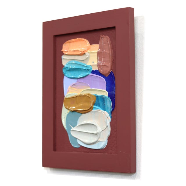 A Beautiful Story - Original Impasto Textural Thick Paint Abstract Painting by Shiri Phillips For Sale - Image 4 of 9