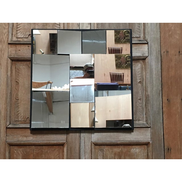 Neal Small 1970's Vintage Diamond Slopes Mirror For Sale - Image 4 of 11