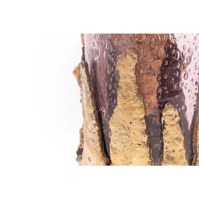 Brass and Glass Sconce, 1970s For Sale - Image 4 of 18