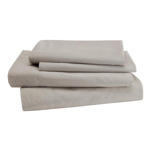 Lorimer Bedding King Fitted Sheet in Dolphin Grey For Sale