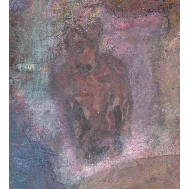 Textile David Koloane Untitled Mixed Media on Canvas, 1995 For Sale - Image 7 of 10