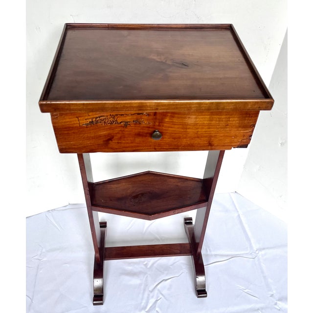 Vintage Mahogany Two-Tier Drink Table For Sale - Image 4 of 18