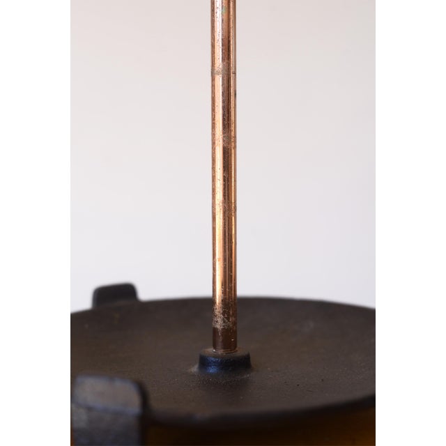 Mid Century Modern Copper & Cast Iron Fireplace Tool Set For Sale - Image 13 of 13