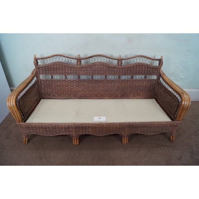 Braxton Culler Wicker Sofa Chairish