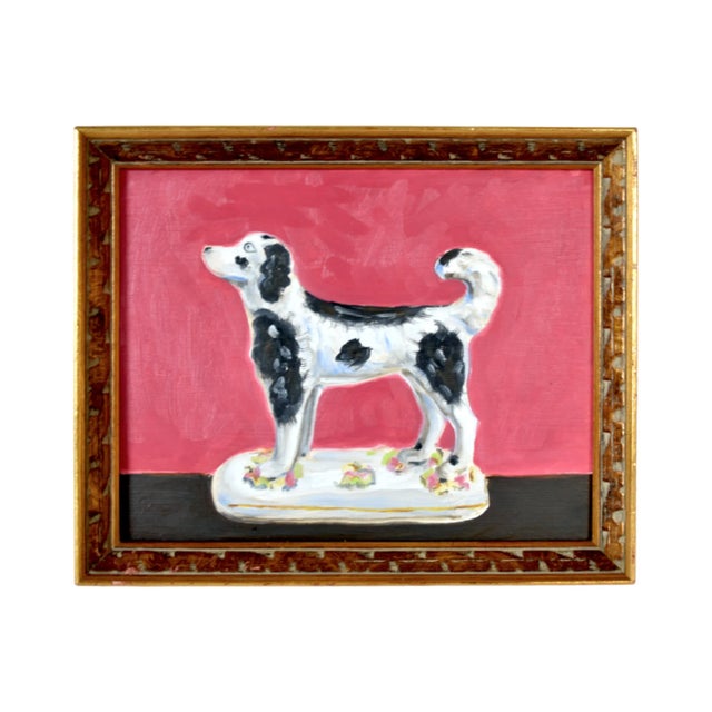 Victorian Morris the Black & White Staffordshire Water Spaniel Dog and His Portrait by Susannah Carson For Sale - Image 3 of 12
