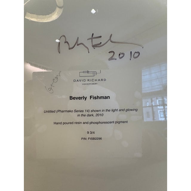 Plastic Exhibited Beverly Bev Fishman Crown Resin Wall Sculpture With Phosphorescent Pigment, Signed, 2010, David Richard Gallery For Sale - Image 7 of 11
