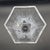 Glass Cristal De Sèvres "Nankin" Hexagonal Crystal Vase (10.5") For Sale - Image 7 of 9