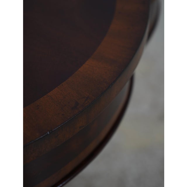 Maitland Smith Model 8115-30 Mahogany Lamp Table For Sale - Image 12 of 18