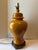 Chinoiserie Amber Ceramic Ginger Jar Lamp For Sale - Image 3 of 9
