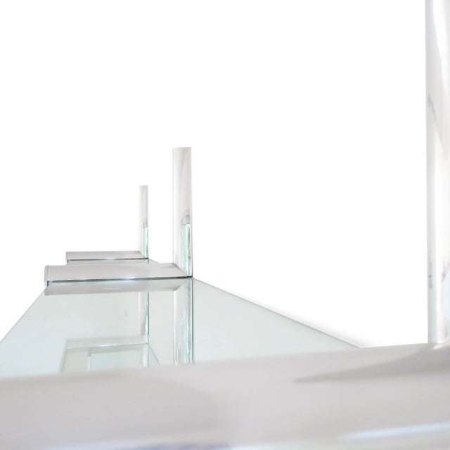 1970s Aluminum and Glass Orba Wall Unit by Janet Schweitzer for Pace Collection For Sale - Image 9 of 11