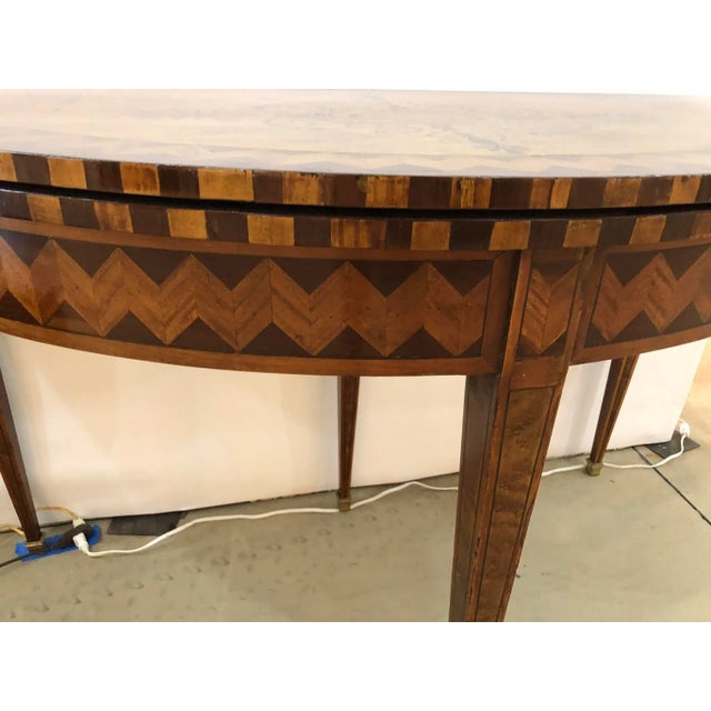 English 18th C English Hepplewhite Card Table For Sale - Image 3 of 10