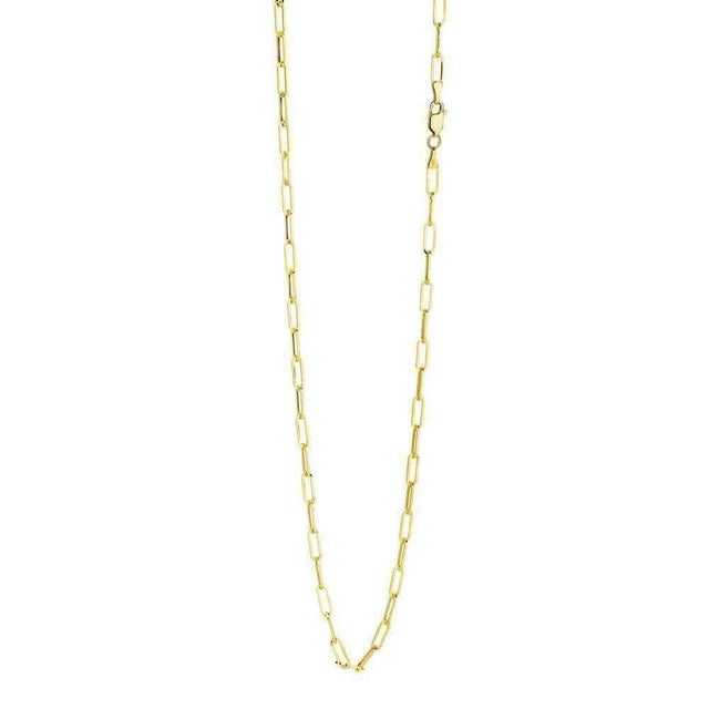 Solid 18 karat yellow gold Lobster lock Can be clasped at any length