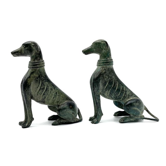 Art Deco Bronze Greyhound Sculptures by Jules Edmond Masson, France, 1930 For Sale - Image 3 of 18