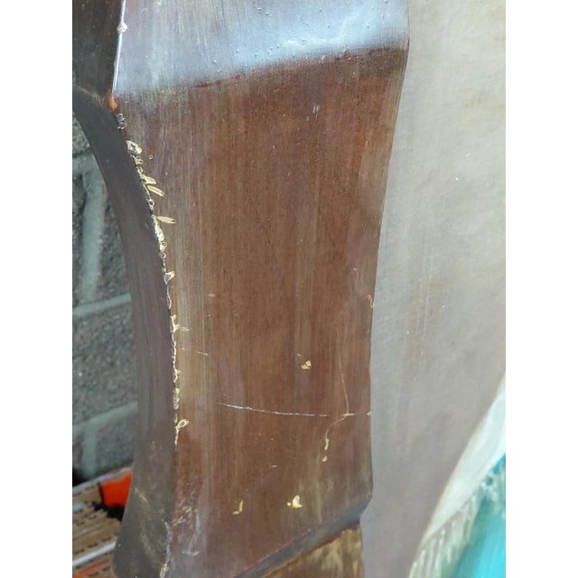 Antique Framed "Our Lady of Refuge" Oil on Canvas For Sale - Image 12 of 15