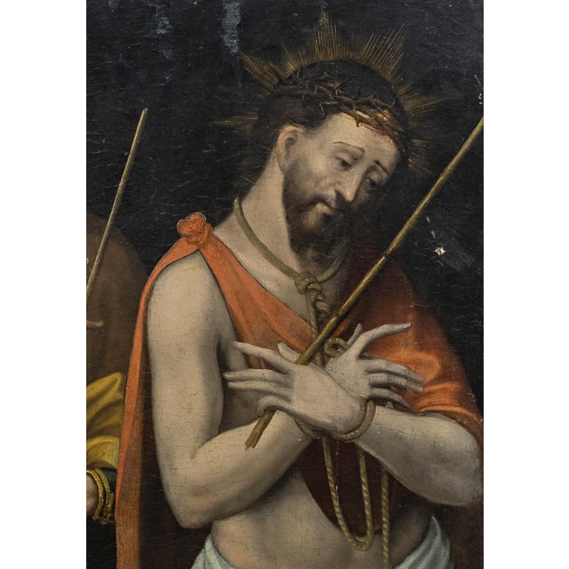Flemish School Artist, Ecce Homo, 17th Century, Oil on Canvas For Sale - Image 5 of 6